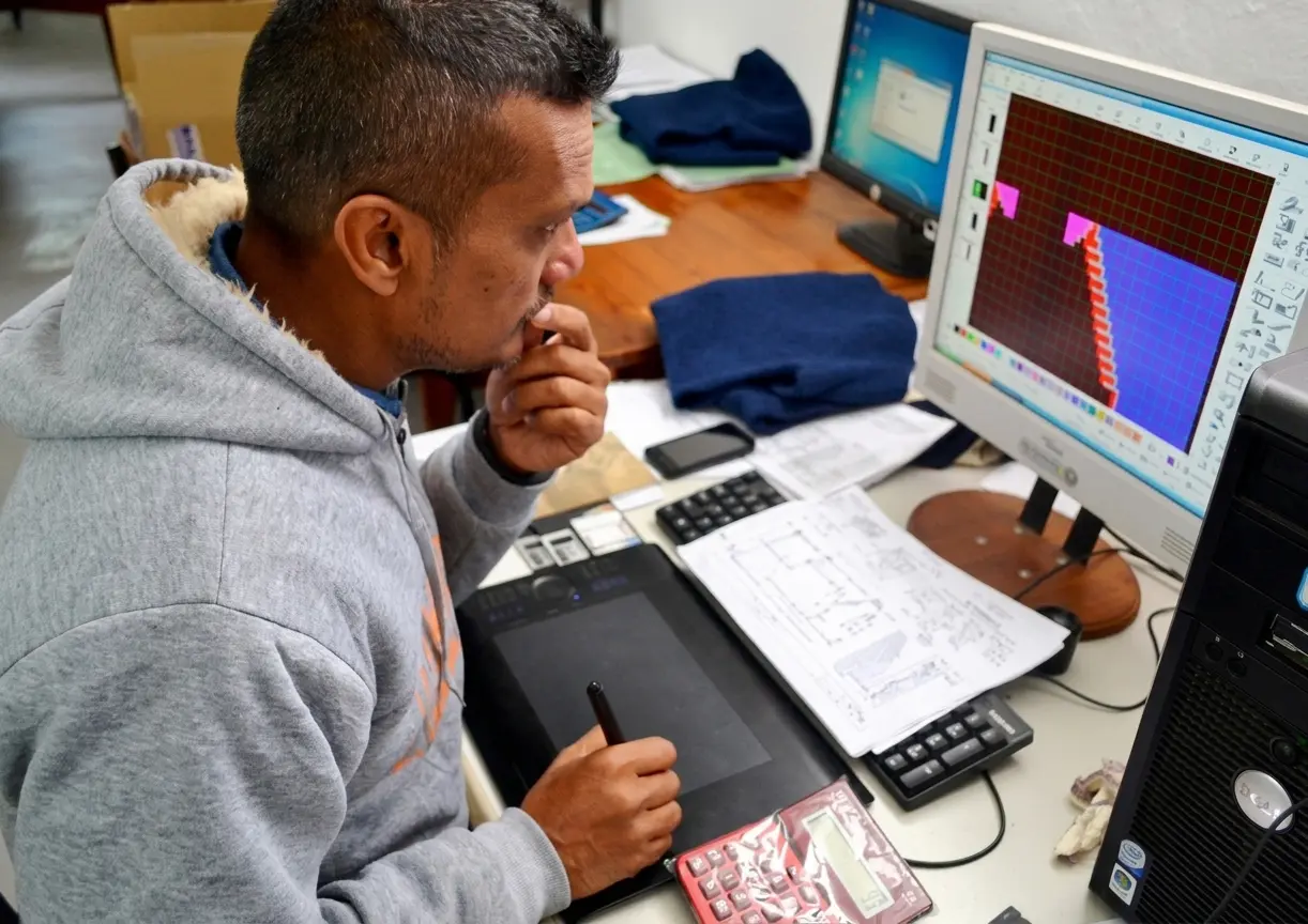 Patronage digital sur logiciel de tricot