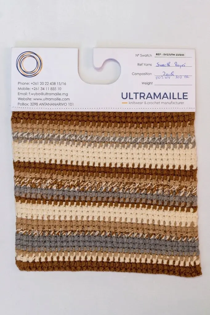 Swatch rayé Paola